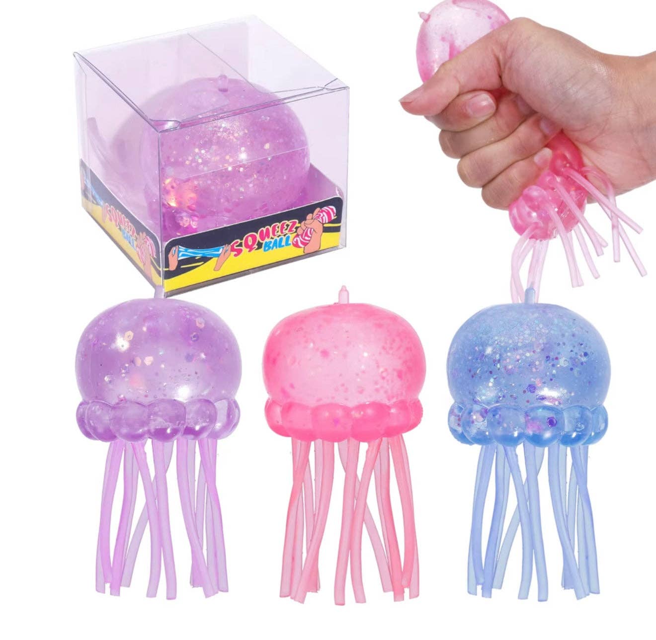 Glitter Jellyfish Squishy