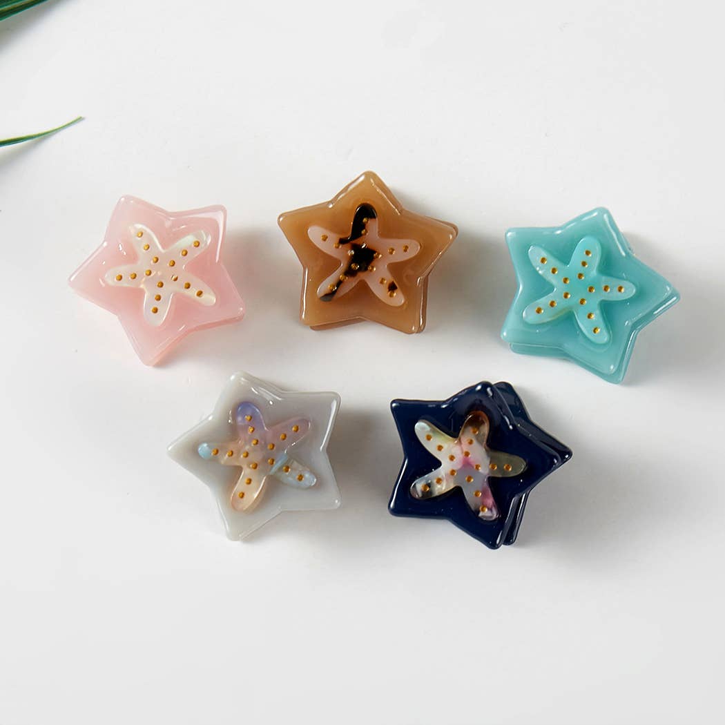 Starfish Mini Hair Clips