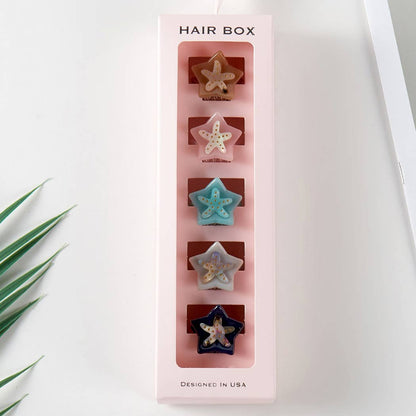 Starfish Mini Hair Clips